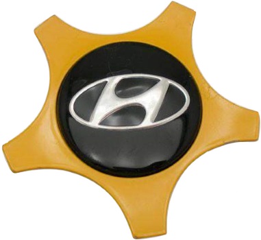 C70813Y Hyundai Veloster OEM Yellow Center Cap #52960-2V000SYY